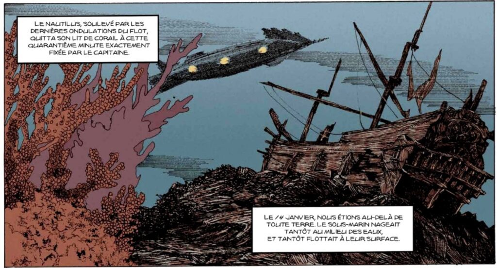 extrait bd Vingt mille lieues sous les mers