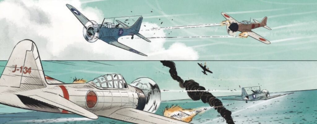 extrait bd Les Grandes batailles navales - Midway
