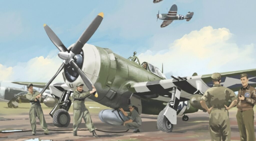 extrait bd Dans le ciel de Normandie