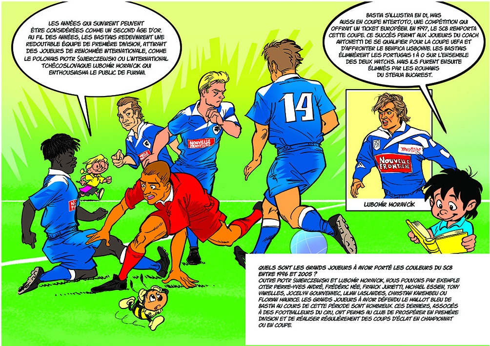 extrait bd L'histoire du SC Bastia racontée aux enfants