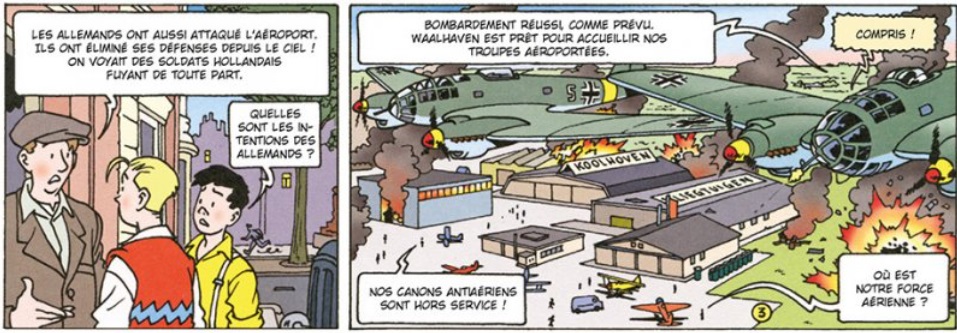 extrait bd couverture bd Rotterdam ville en feu