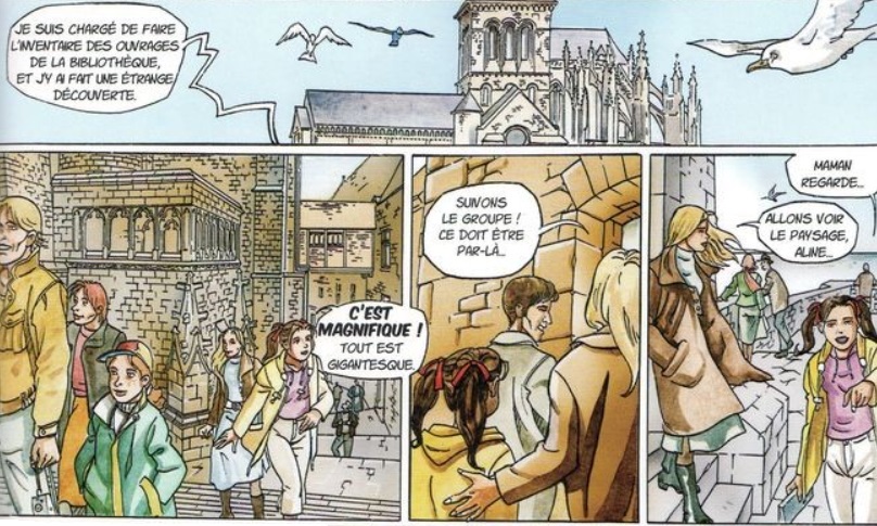 extrait bd Les aventures d'Aline - Tome 3 - Les gardiens du Mont-Saint-Michel
