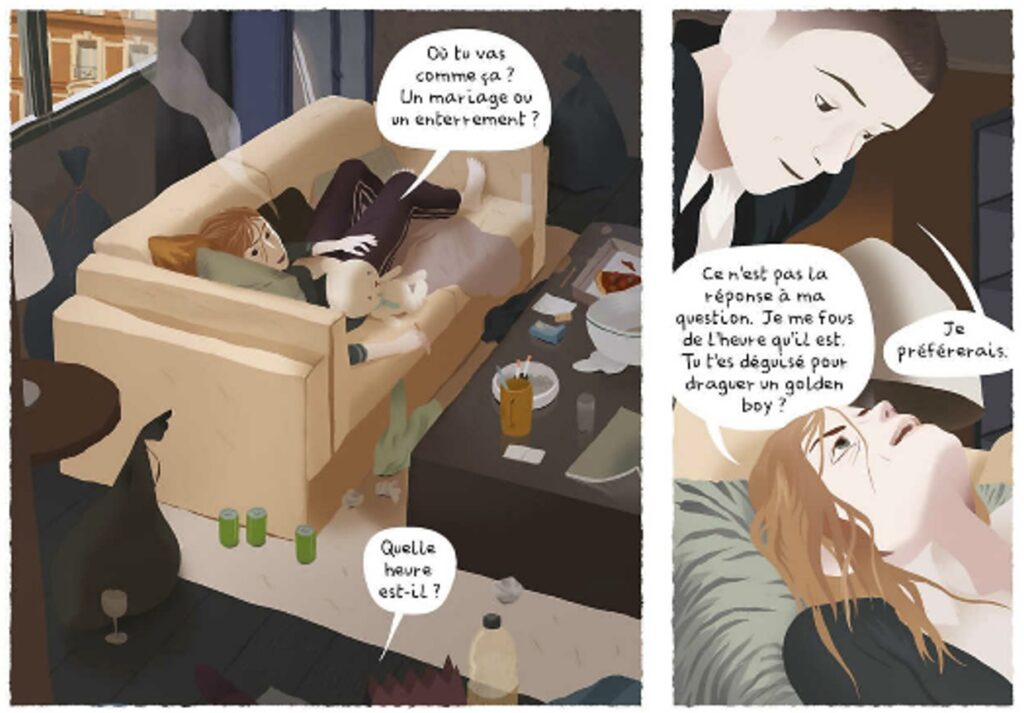 extrait bd Les gens heureux lisent et boivent du café