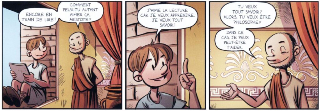 extrait bd Aristote - L'envie de connaissance
