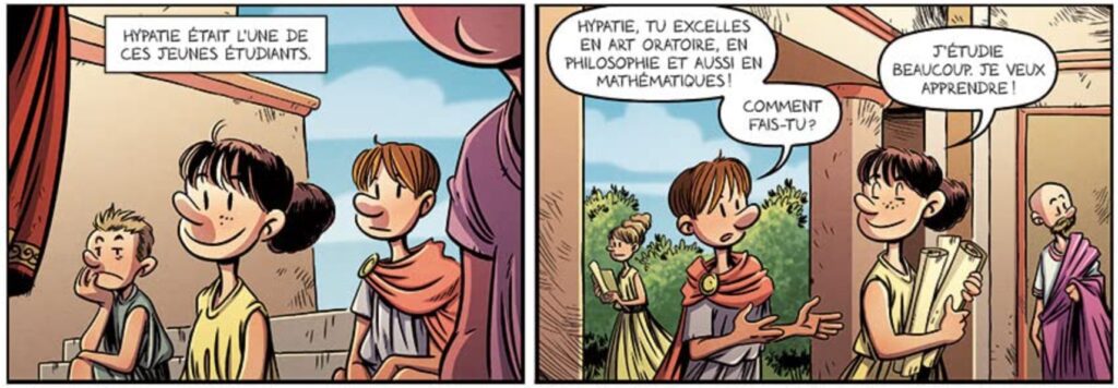 extrait bd Hypatie - Les vertus des mathématiques