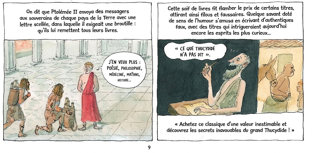 extrait bd L'Infini dans un roseau - L’Invention des livres dans l’Antiquité