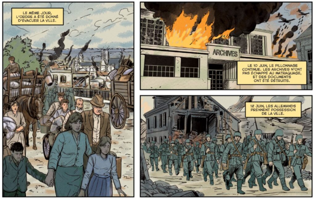 extrait bd Baudot - Résistants par l'esprit et les armes