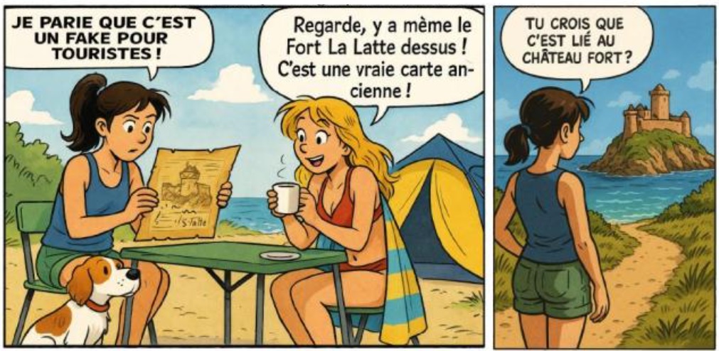 extrait bd Le mystère du Fort la Latte