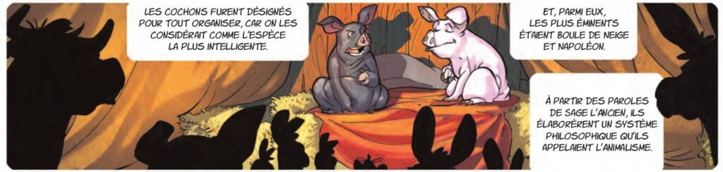 extrait bd La ferme des animaux