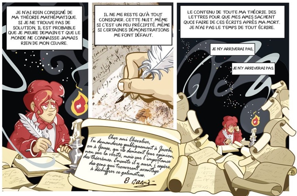extrait bd Galois, Le mathématicien rebelle