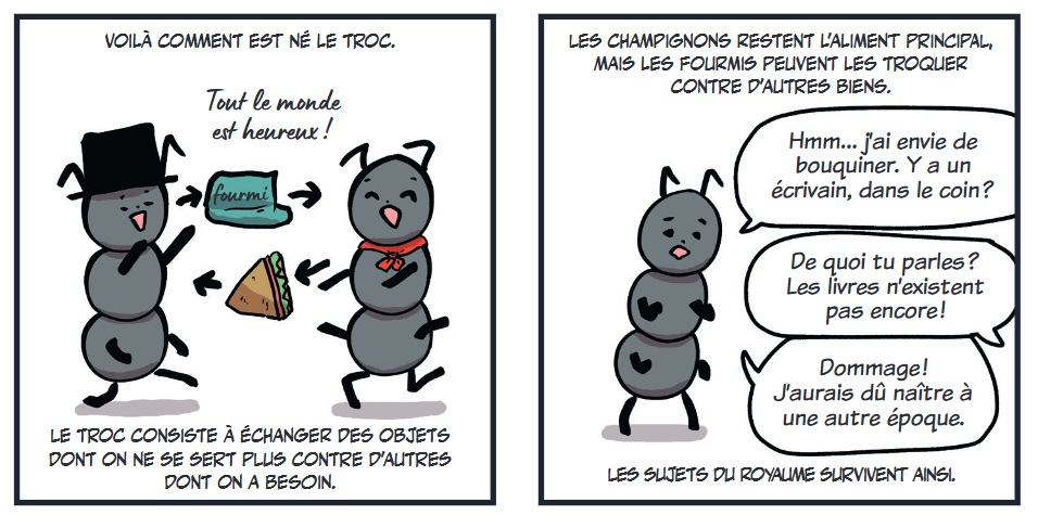 extrait bd Un grain d'économie au royaume des fourmis