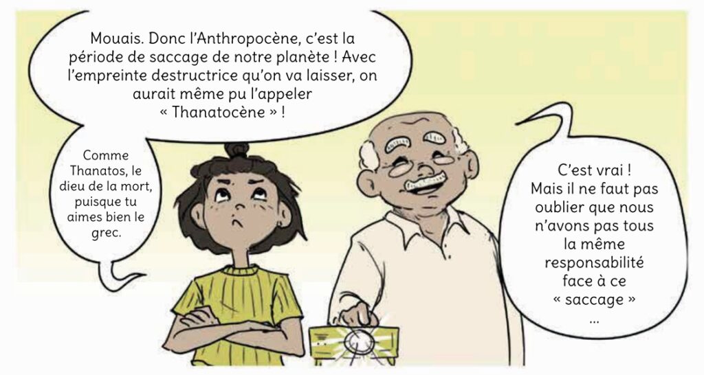 extrait bd Voyage en anthropocène