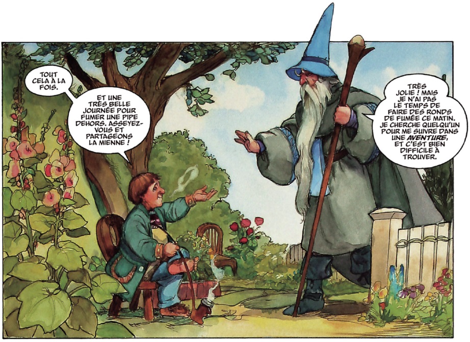 extrait bd Bilbo le Hobbit