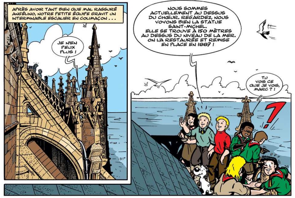extrait bd Les Archanges du Mont Saint-Michel - Tome 1 - Le manuscrit