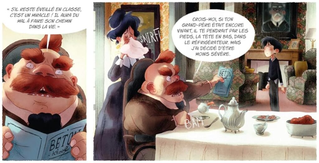 extrait bd L'île du crâne - Tome 1 - Groosham Grange