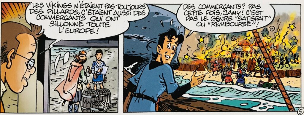 extrait bd Les Aventures de Fred & Jamy - Le drakkar englouti