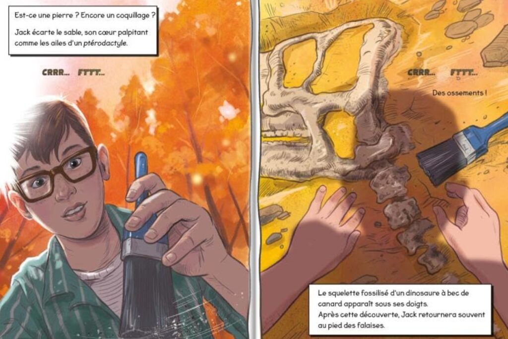 extrait bd Jack Horner, chasseur de dinosaures