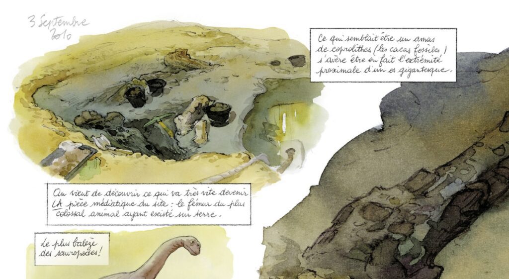 extrait bd Les dinosaures du paradis - Naissance d'une aventure paléontologique