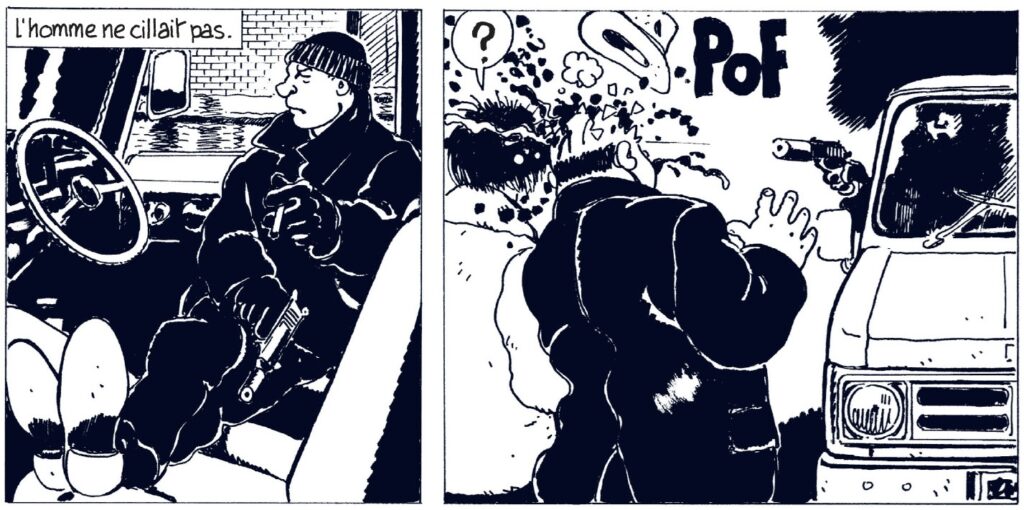 extrait bd La position du tireur couché