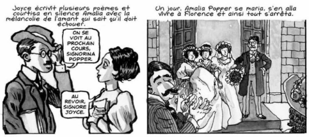 extrait bd James Joyce, l'homme de Dublin