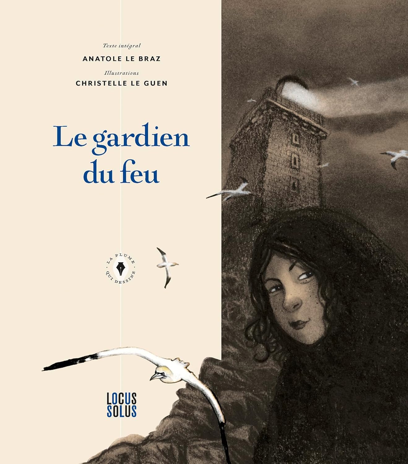 couverture Le gardien du feu Livre illustré publié en 2025 aux éditions Locus Solus