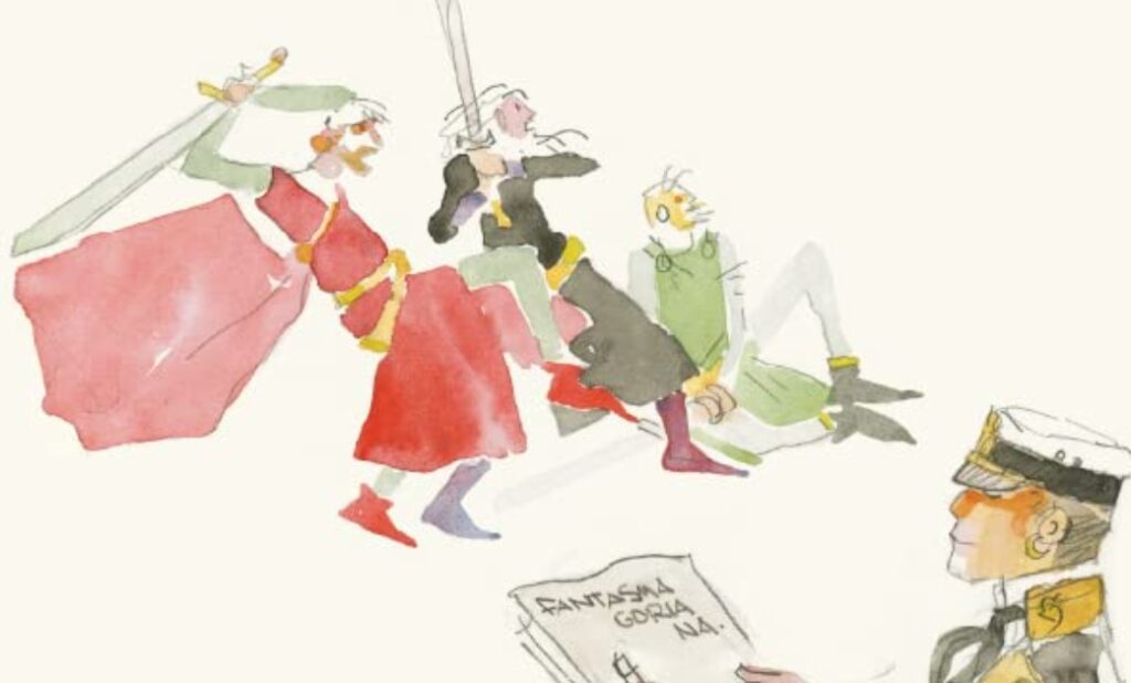 extrait bd Corto Maltese - Le Guide de Bretagne