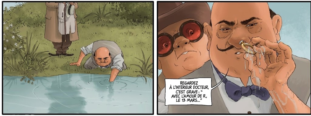 extrait bd Hercule Poirot - Le meurtre de Roger Ackroyd