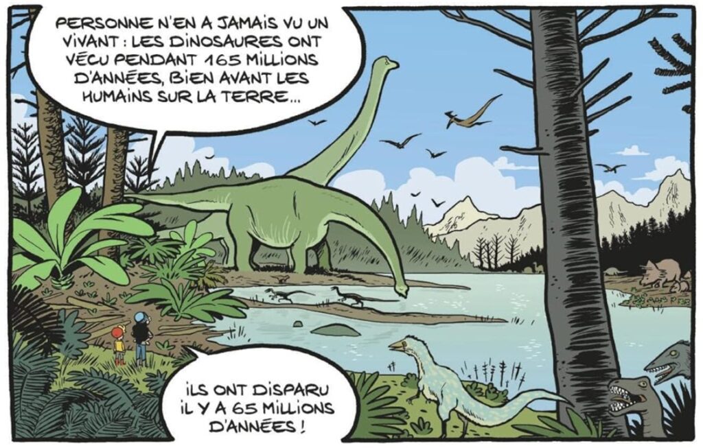 extrait bd Le fil de l'Histoire raconté par Ariane & Nino - La découverte des dinosaures