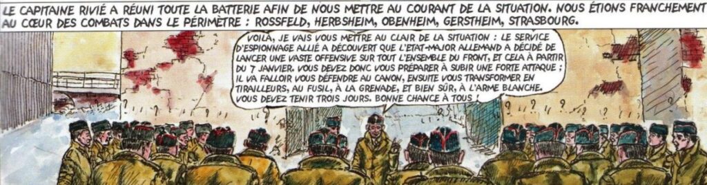 extrait bd Les Combats de Herbsheim - du 6 au 11 janvier 1945
