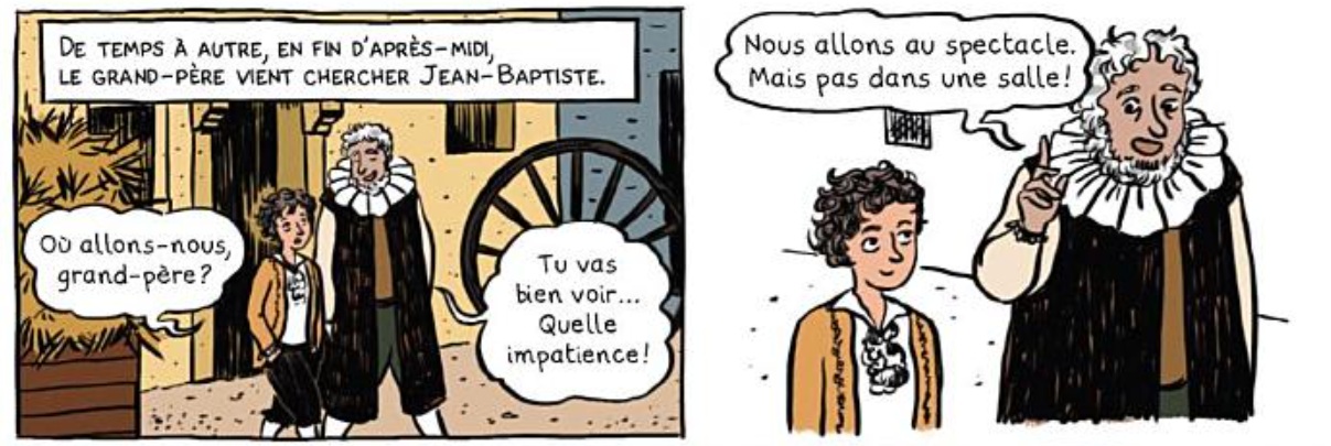 extrait bd Molière - Une vie pour le théâtre