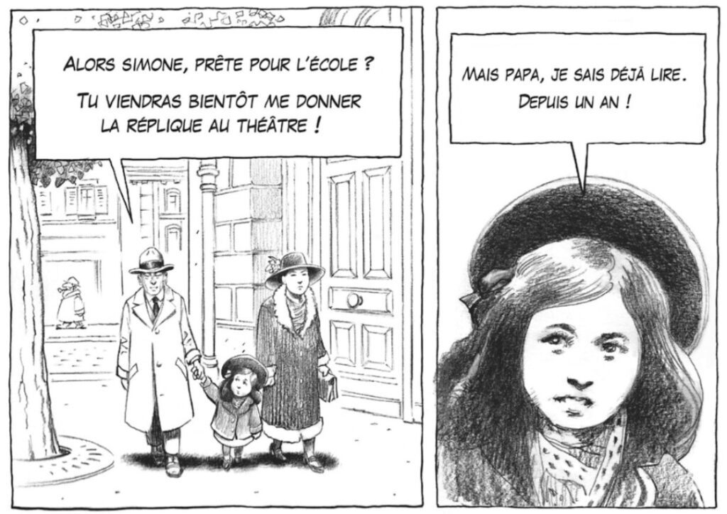extrait bd Simone de Beauvoir, une jeune fille qui dérange