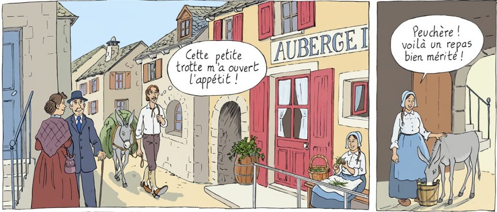 extrait bd Voyage avec un âne dans les Cévennes