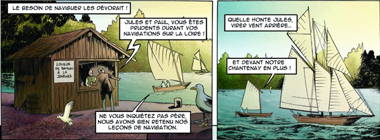 extrait bd Jules Verne - Aux sources de l'imaginaire