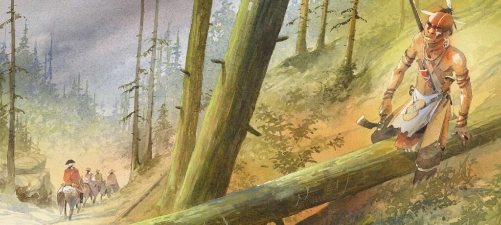 extrait bd Le Dernier des Mohicans