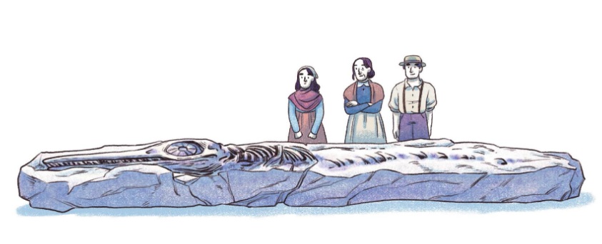 extrait bd Mary Anning - Sur les traces des dinosaures