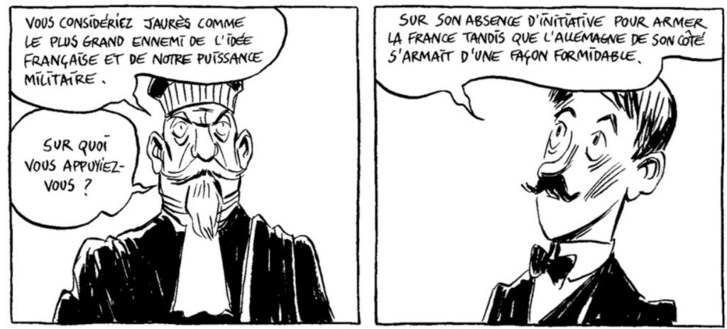 extrait bd Villain, l'homme qui tua Jaurès
