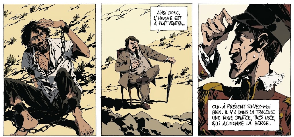 extrait bd Dans la colonie pénitentiaire, de Franz Kafka