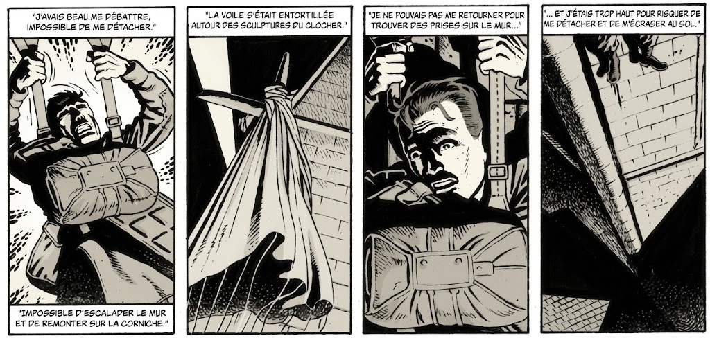 extrait bd John Steele - Le parachutiste de Sainte-Mère-Église - 6 juin 1944