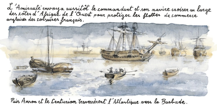 extrait bd Le Voyage du Commodore Anson