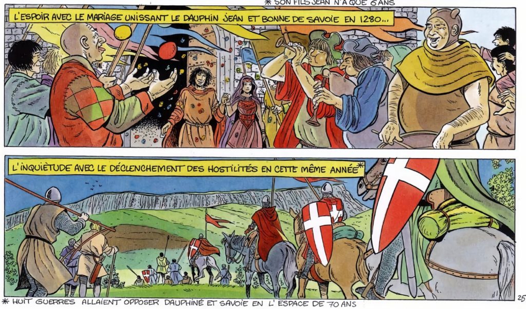 extrait bd L'histoire de l'Isère en BD Tome 2 : Le Moyen Age