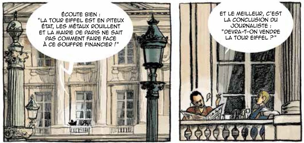 extrait bd Guide de Paris en bandes dessinées