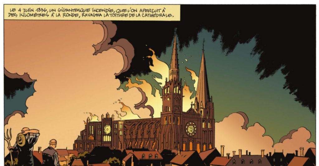 extrait bd Chartres - Histoire d'une cathédrale
