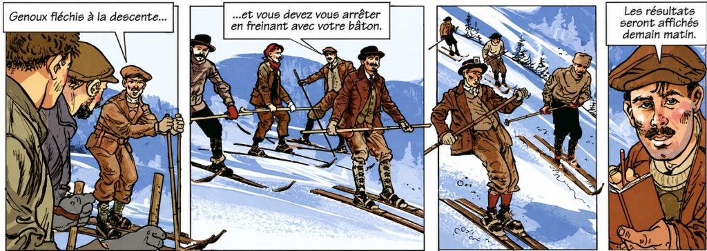 extrait bd Chamonix Mont-Blanc - L'épopée du ski... 6000 ans déjà