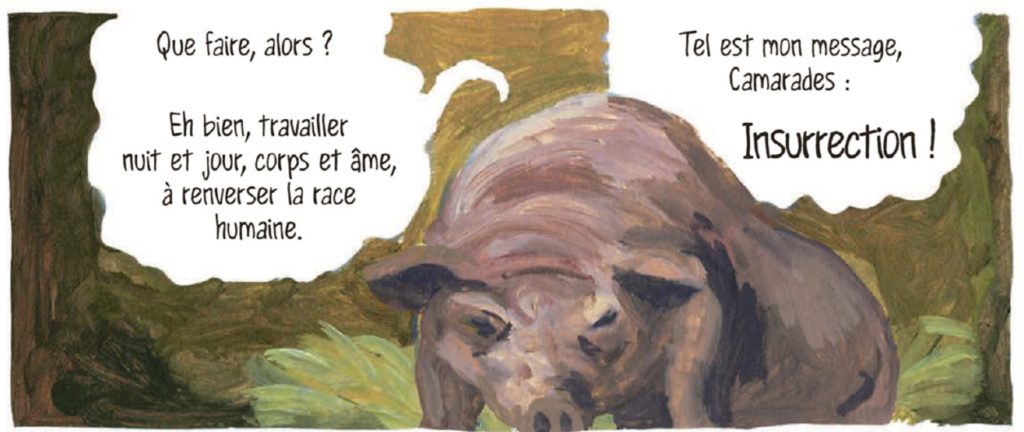 extrait bd La ferme des animaux