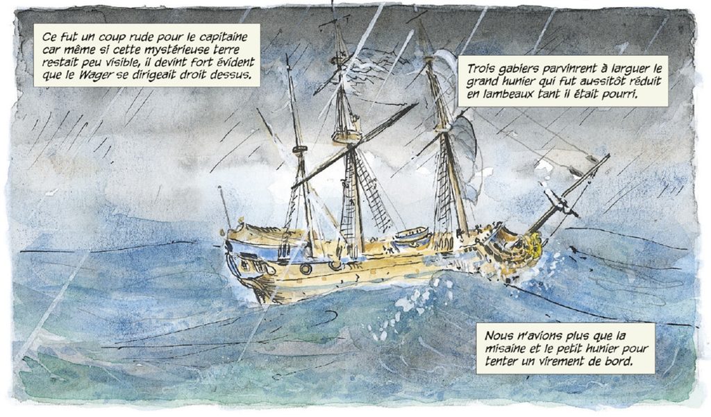 extrait bd Naufrage en Patagonie - La tragique histoire de l'équipage du Wager