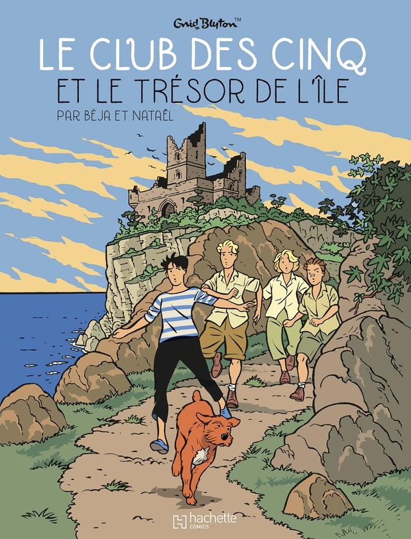 Couverture BD Le Club des Cinq - Tome 1 - Le Club des Cinq et le trésor de l'île