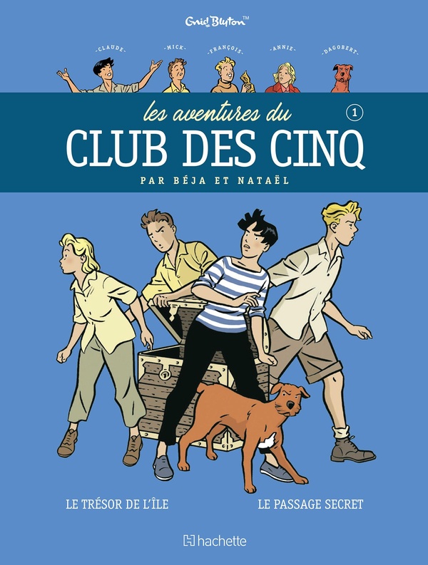 couverture bd Les aventures du Club des Cinq - Tome 1 - Le trésor de l'île, le passage secret
